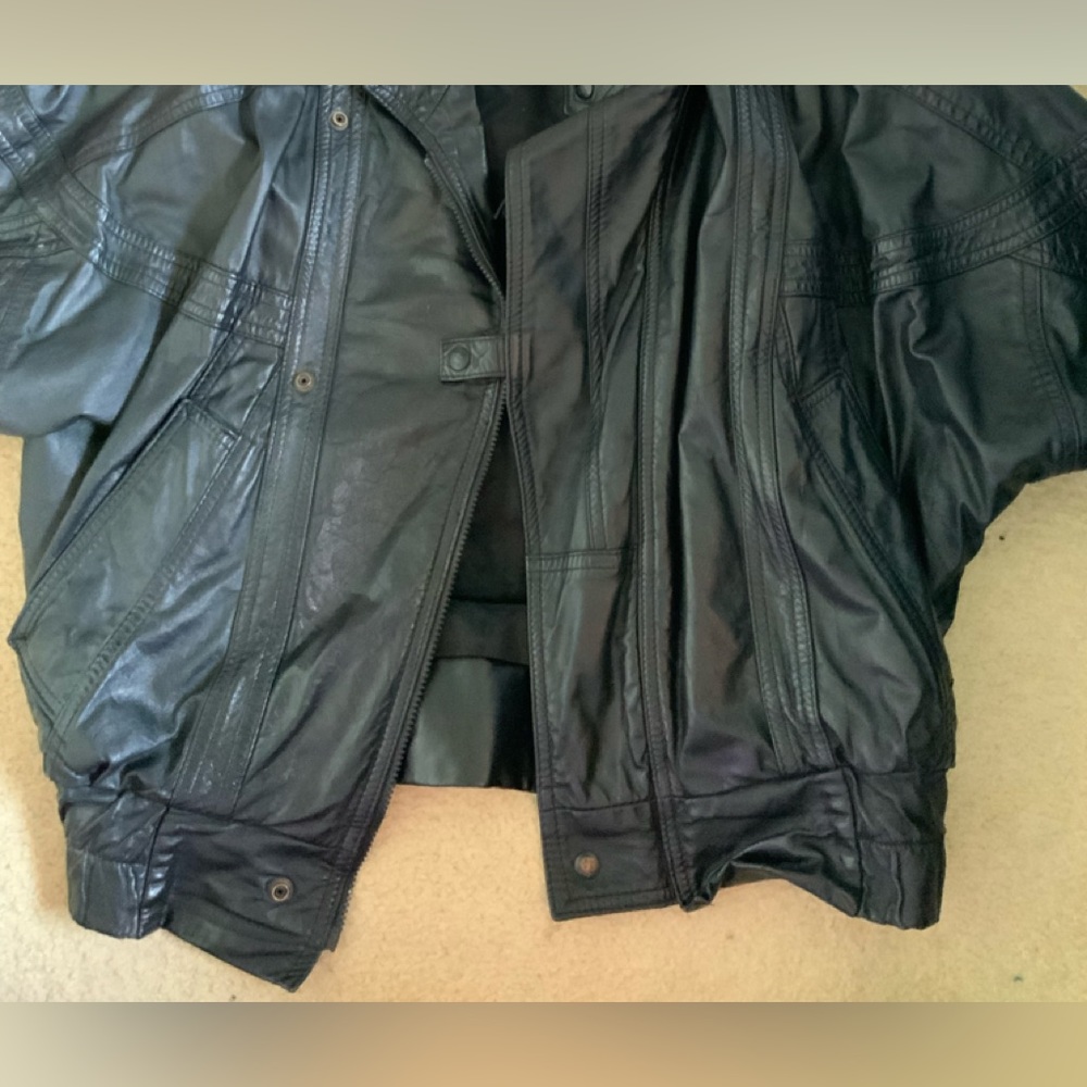 80s leather jacket